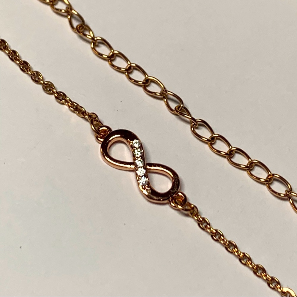 NWOT Rose Gold Infinity Bracelet